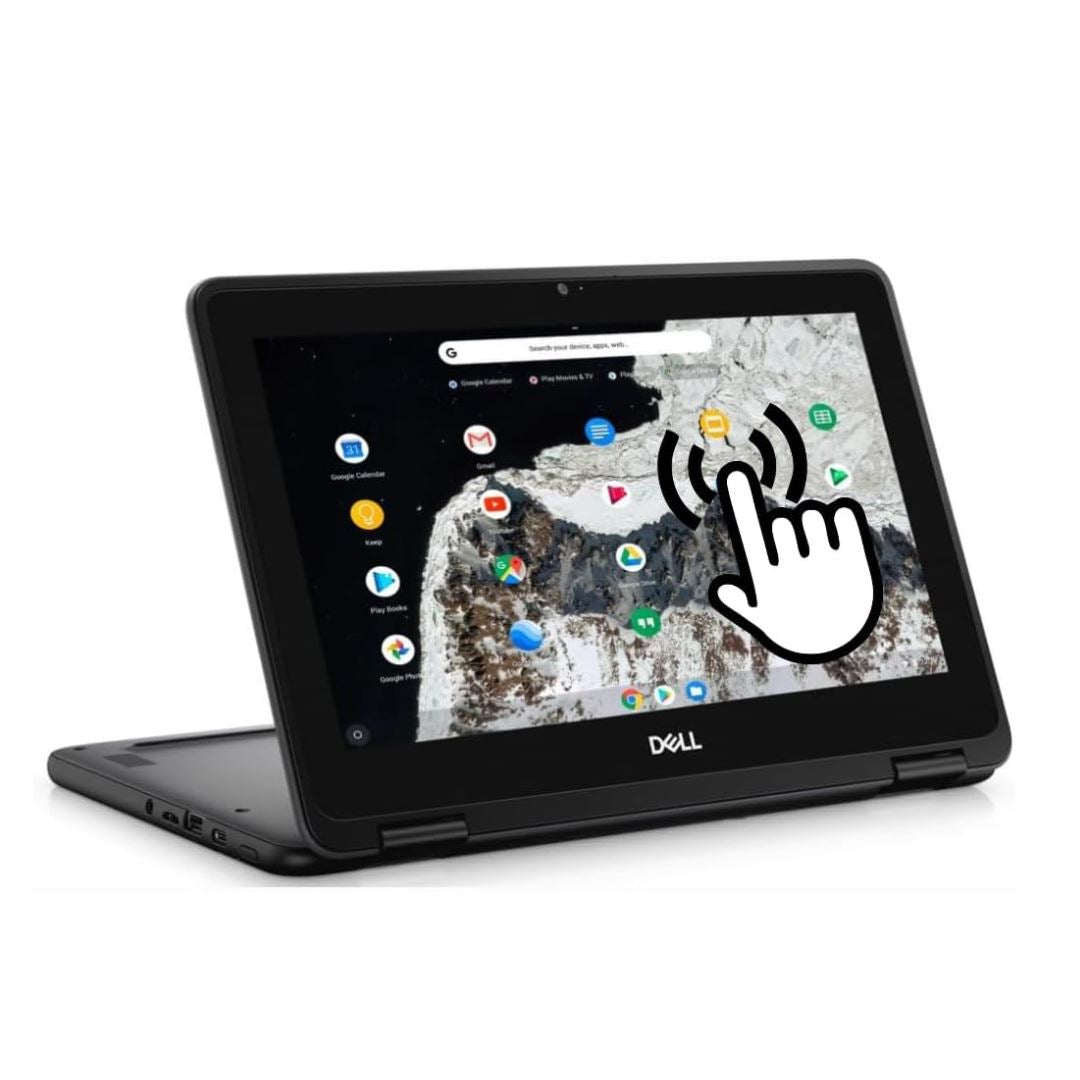 DELL CHROMEBOOK 3100 2-EN-1 12" 4GB 32GB CELERON N4000 1.10 GHz CHROME OS Negro Sueco (Muy Bueno)