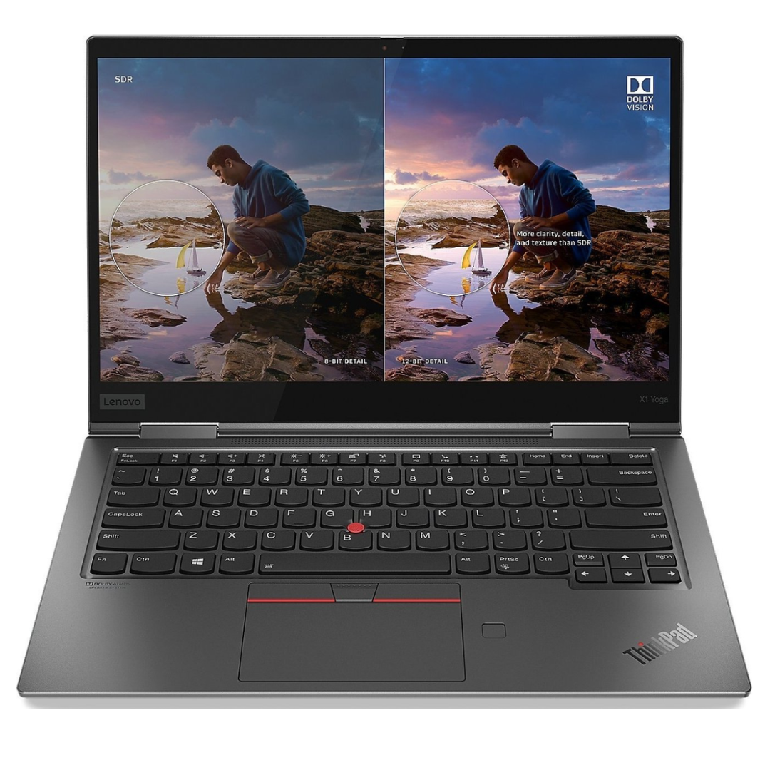 LENOVO THINKPAD X1 YOGA GEN 5 14" 16 GB 256 GB SSD I7-10610U 1.80 GHz W11H GRIS ESPACIAL INGLÉS GB (Aceptable)