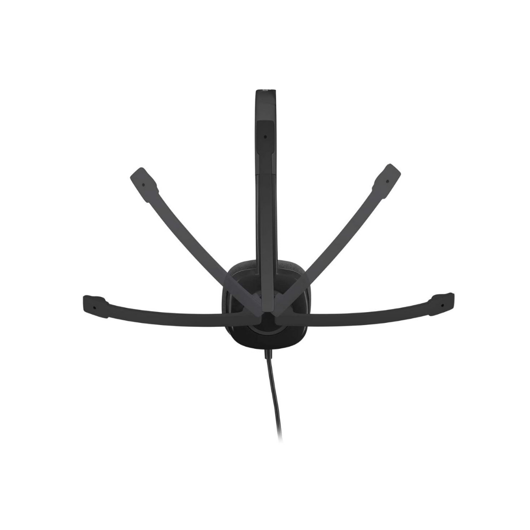Auriculares con cable Logitech H151, audífonos estéreo con micrófono giratorio con cancelación de ruido