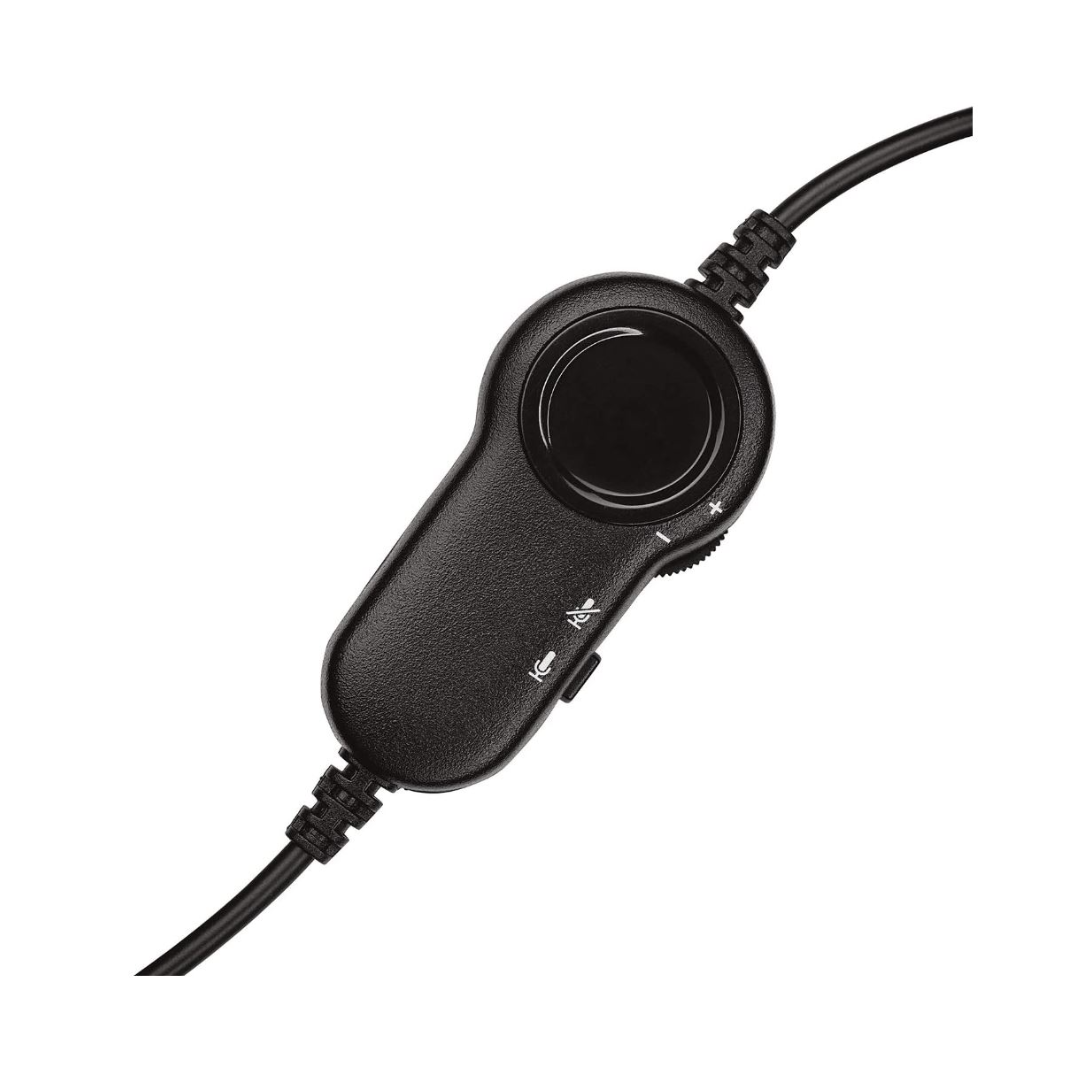 Auriculares con cable Logitech H151, audífonos estéreo con micrófono giratorio con cancelación de ruido