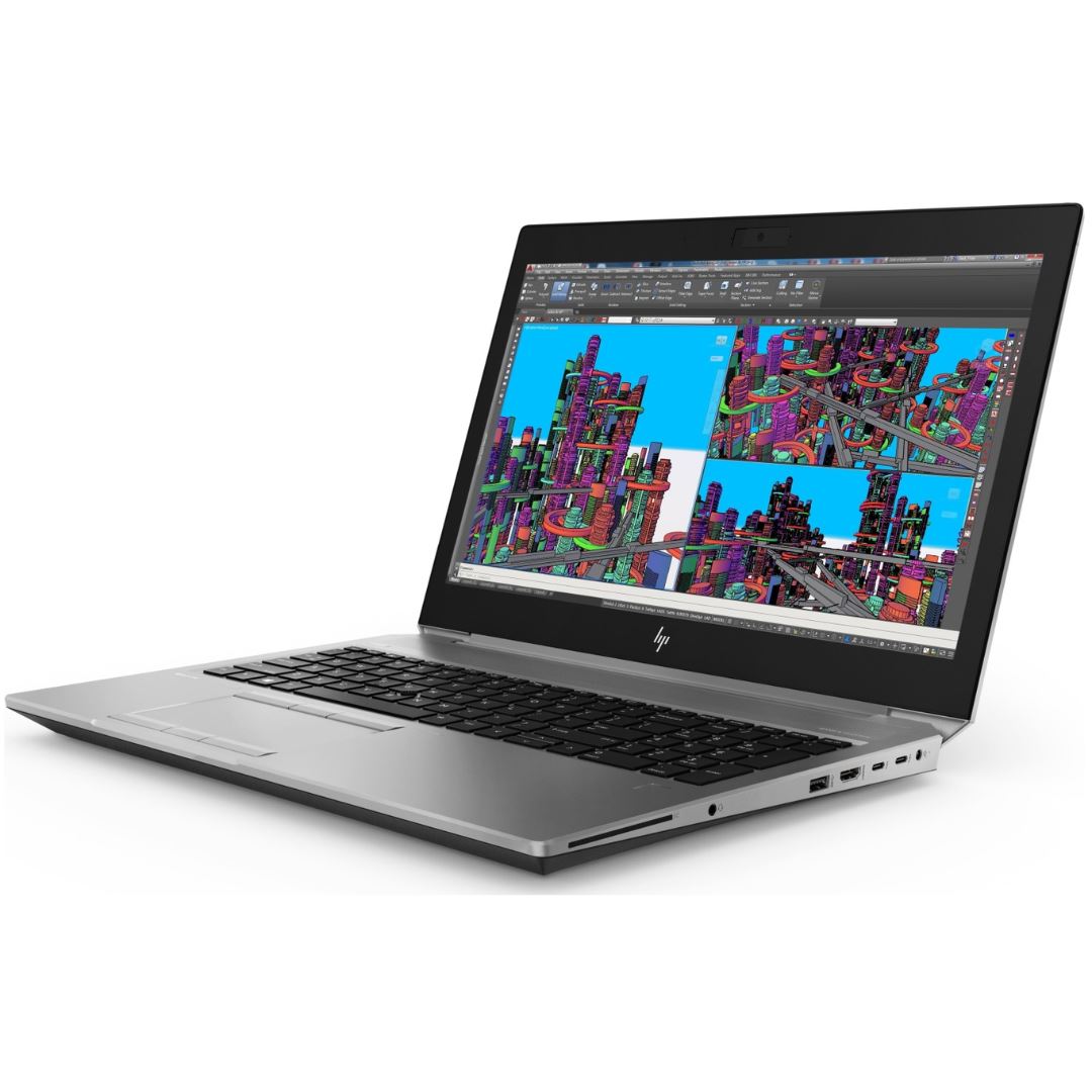 HP ZBOOK 15 G5 15" 32 GB 512 GB SSD I7-8850H 2.60 GHz W11P GRIS ESPACIAL INGLÉS (Muy Bueno)