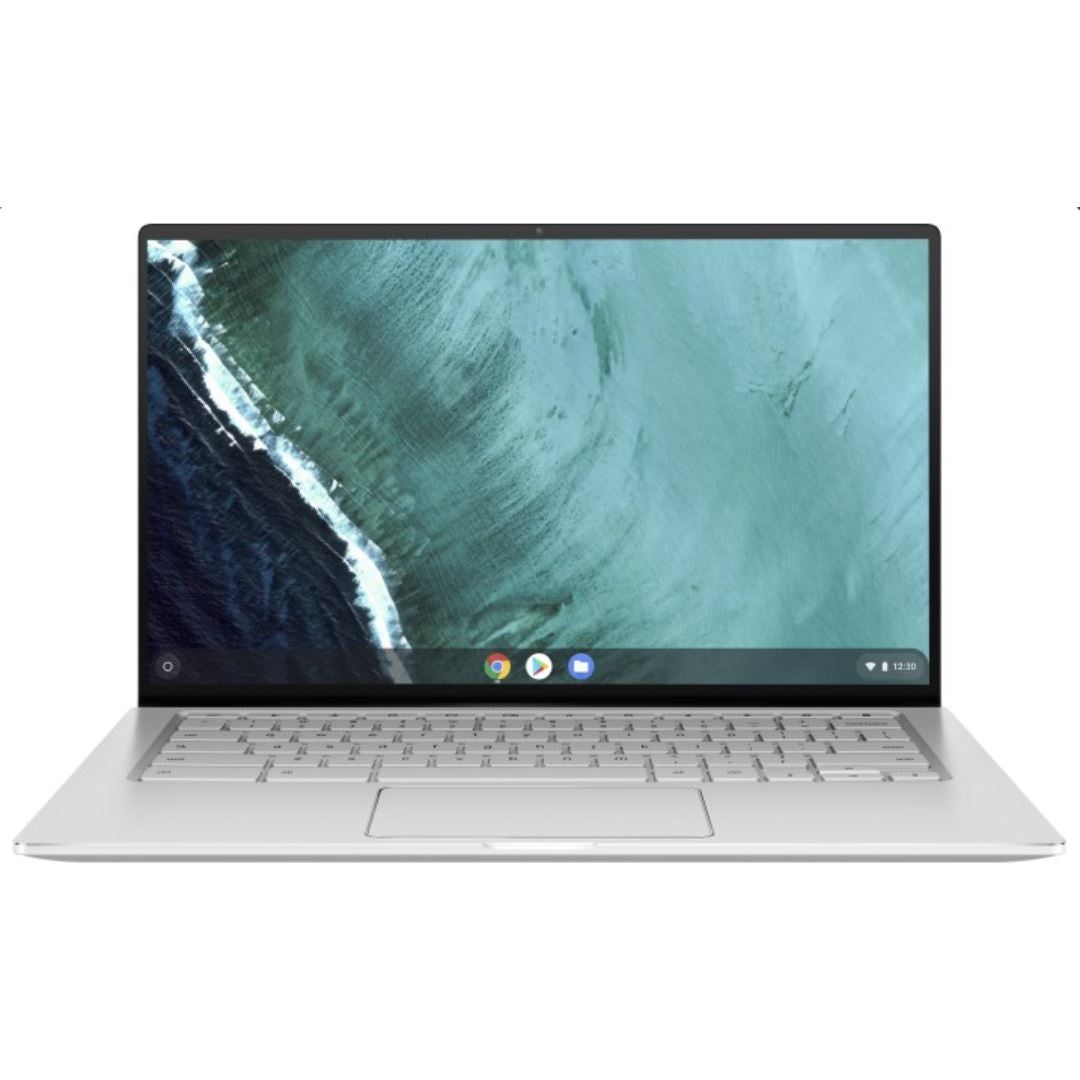 ASUS CHROMEBOOK FLIP C434 14" 8 GB 128 GB MMC I7-8500Y 1.50 GHz CHROME OS PLATA INGLÉS GB (Muy Bueno)